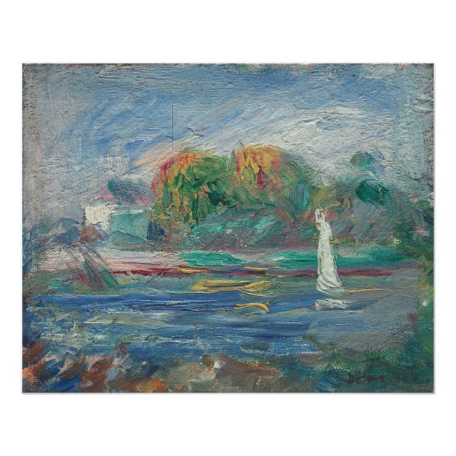 Póster Pierre A Renoir | Rio Azul (Frente)