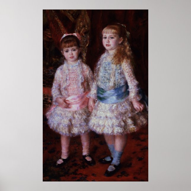 Póster Pierre A Renoir | Rosa e Azul (Frente)
