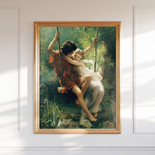 Poster Pierre Auguste Cot Springtime Primavera Romântica