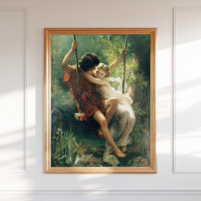 Poster Pierre Auguste Cot Springtime Primavera Romântica (Criador carregado)