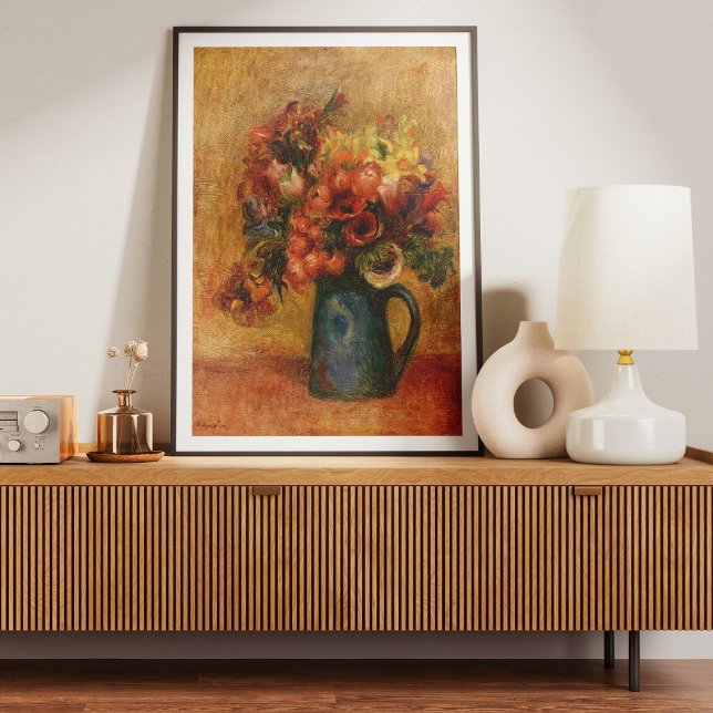 Poster Pierre-Auguste Renoir 1889 Vaso de Flores (Criador carregado)