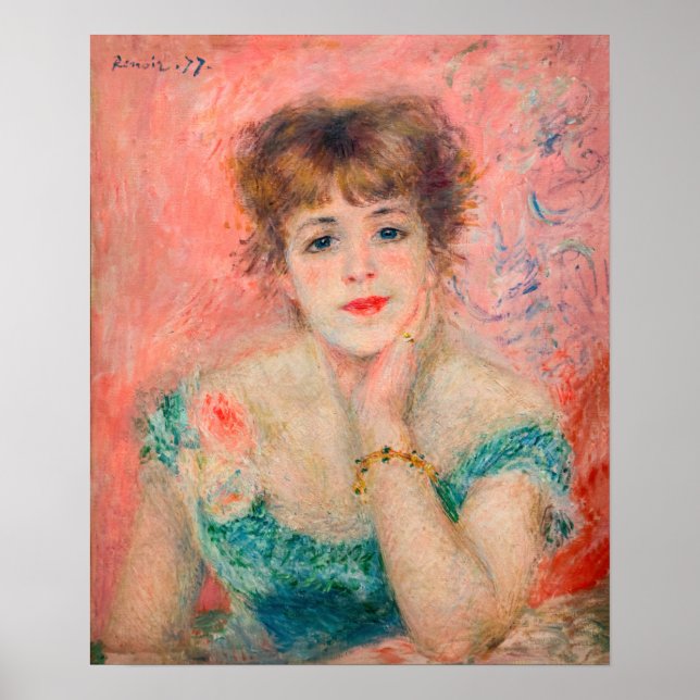 Poster Pierre-Auguste Renoir - Atriz Jeanne Samary (Frente)