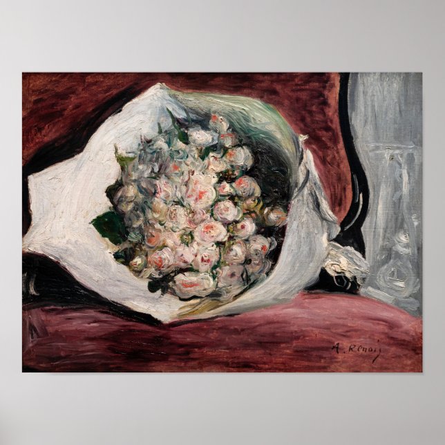 Poster Pierre-Auguste Renoir - Buquê numa Caixa (Frente)