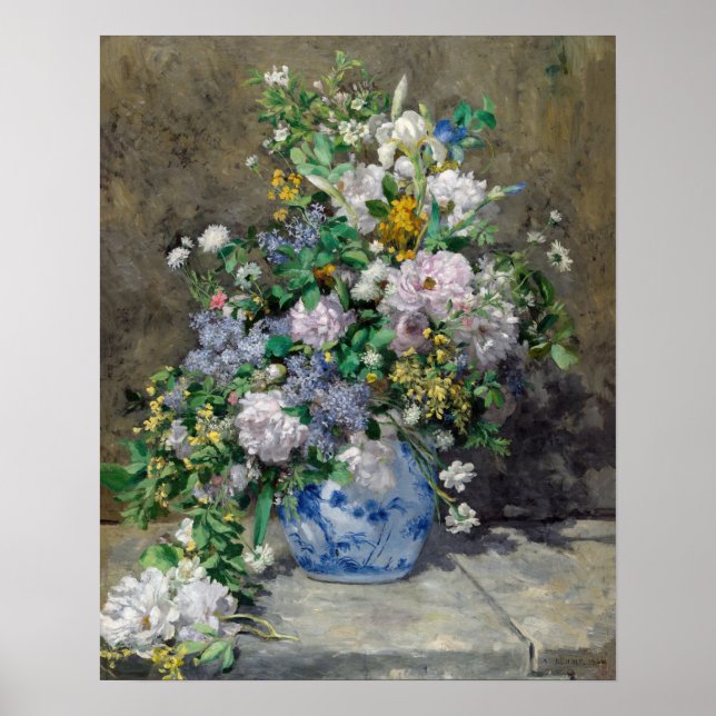 Poster Pierre-Auguste Renoir - Buquê Primavera (Frente)