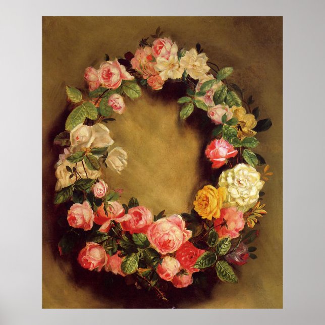 Poster Pierre-Auguste Renoir - Coroa de Rosas (Frente)
