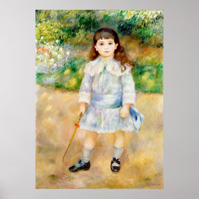 Poster Pierre-Auguste Renoir - Criança com chicote (Frente)