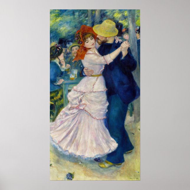 Poster Pierre-Auguste Renoir - Dança em Bougal (Frente)