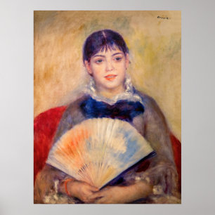 Poster Pierre-Auguste Renoir - Garota com ventilador
