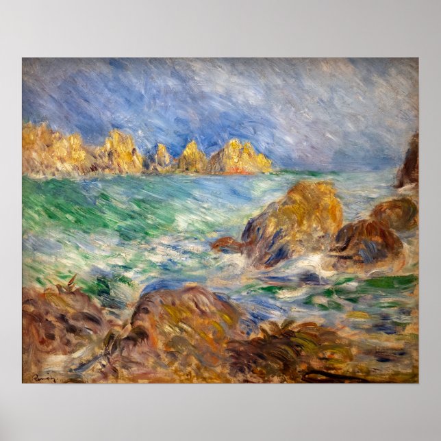 Poster Pierre-Auguste Renoir - Marine, Guernesey (Frente)