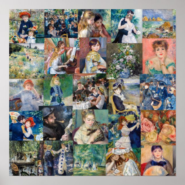 Poster Pierre-Auguste Renoir - Mestre Patchwork (Frente)