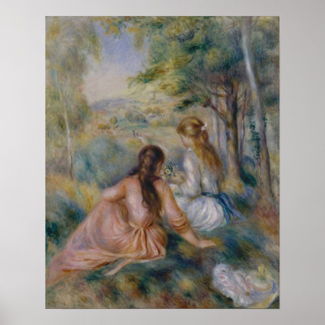 Póster Pierre Auguste Renoir | No campo (Frente)
