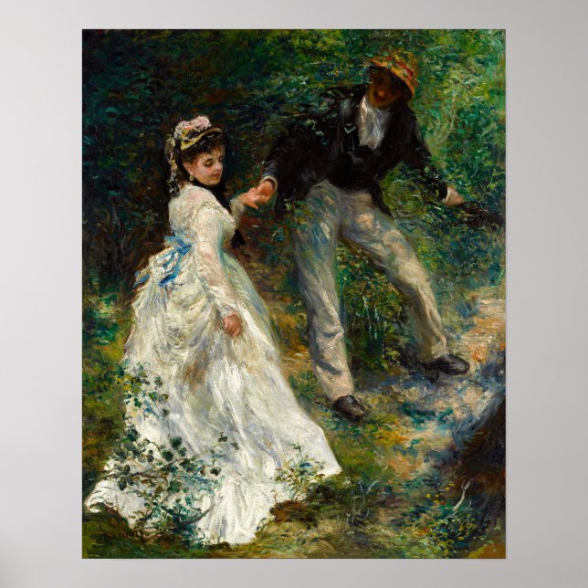Poster Pierre-Auguste Renoir - O Passeio (Frente)