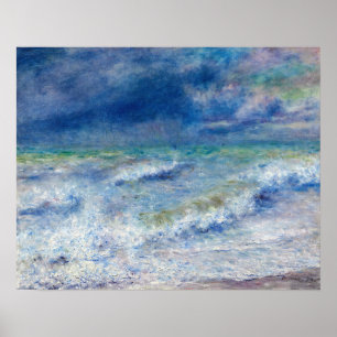 Poster Pierre-Auguste Renoir - Paisagem marinha