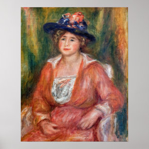 Poster Pierre-Auguste Renoir - Retrato da Mulher Sentada