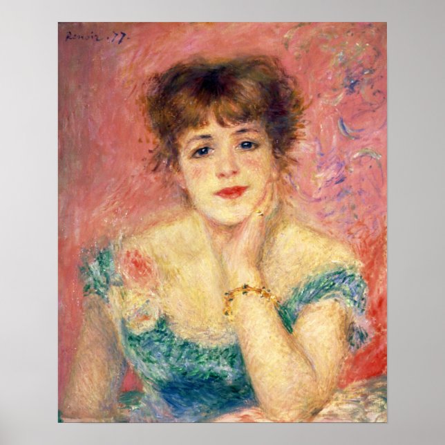 Póster Pierre-Auguste Renoir Retrato de Jeanne Samary (Frente)
