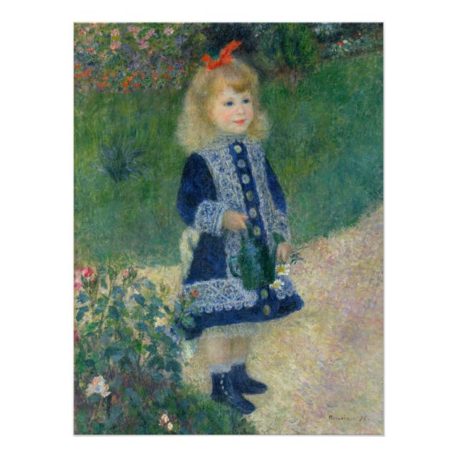 Póster Pierre Auguste Renoir Uma Rapariga com Uma Puta De (Frente)