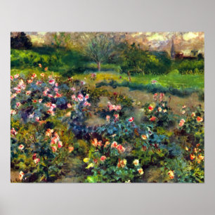 Póster Pierre Renoir - bosque cor-de-rosa