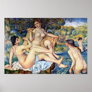 Póster Pierre Renoir - grandes Bathers