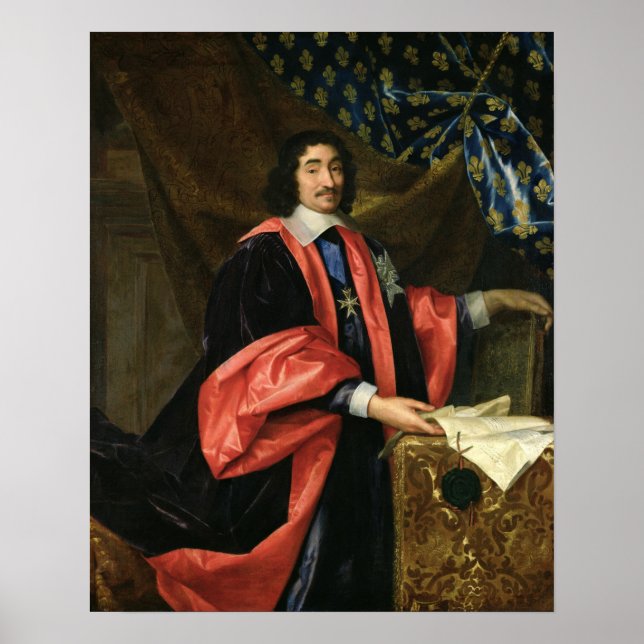 Poster Pierre Seguier Chanceler da França, c.1668 (Frente)
