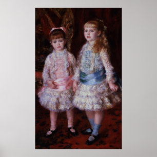 Póster Pierre um Renoir   cor-de-rosa e azul