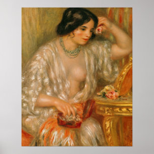 Póster Pierre um Renoir   Gabrielle com jóia