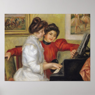 Póster Pierre um Renoir   Yvonne e Christine Lerolle