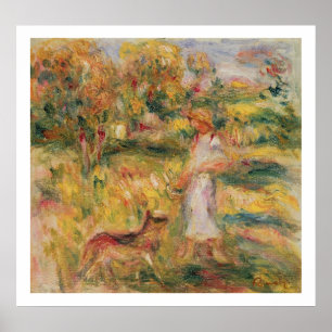 Póster Pierre uma paisagem de Renoir   com a esposa do