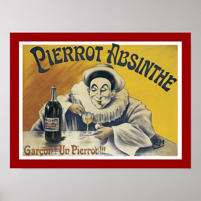 Poster Pierrot Absinthe (Frente)