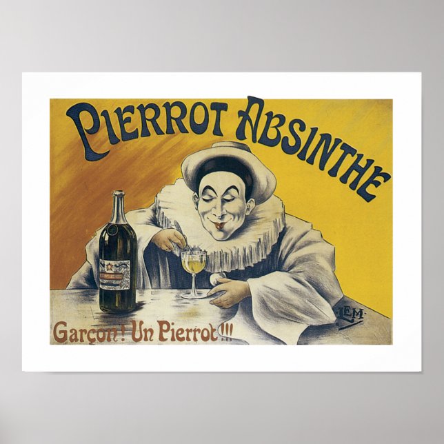 Póster Pierrot Absinthe (Frente)