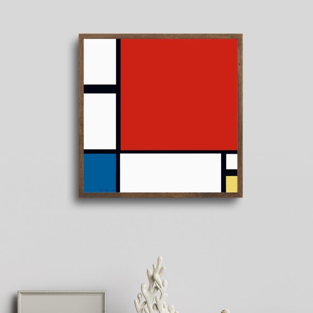 Poster Piet Mondrian - Abstrato Geométrico de Composição (Criador carregado)