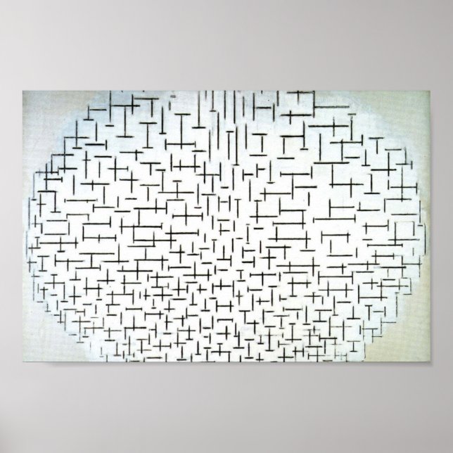 Póster Piet Mondrian Modern Art (Frente)