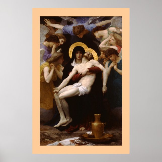 Poster Pieta de Bouguereau (Frente)