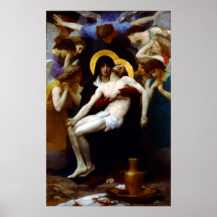 Póster Pieta de William-Adolphe Bouguereau
