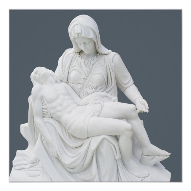 Póster Pietà esculpida (Frente)