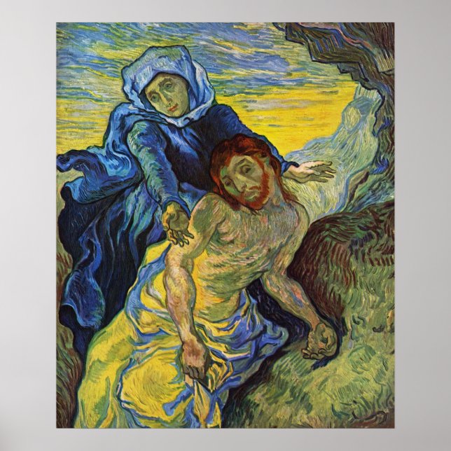 Poster Pietà, Vincent van Gogh (Frente)