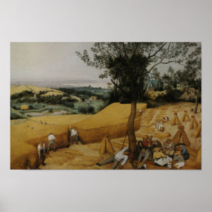 Póster Pieter Bruegel a pessoa idosa - as ceifeira