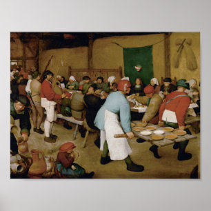 Póster Pieter Bruegel a pessoa idosa - casamento do