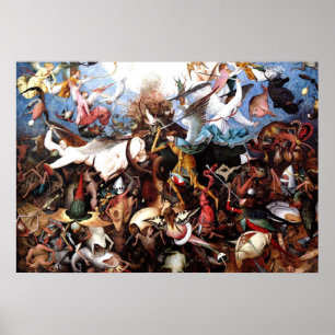 Poster Pieter Bruegel "A Queda dos Anjos Rebeldes"