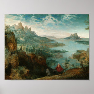 Póster Pieter Bruegel - ajardine com vôo em Egipto