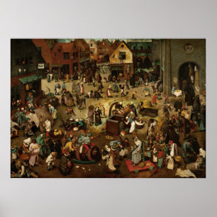Poster PIETER BRUEGEL - Luta entre o carnaval e