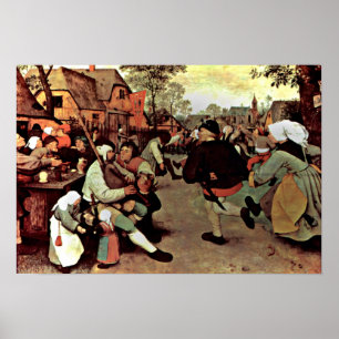 Poster Pieter Bruegel, o Velho - A dança camponesa