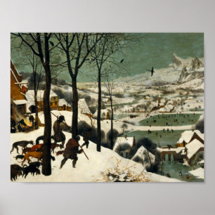 Póster Pieter Bruegel, o Velho - Caçadores na Neve