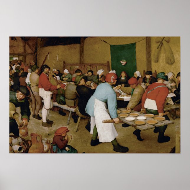 Poster Pieter Bruegel, o Velho - Casamento Camponês (Frente)