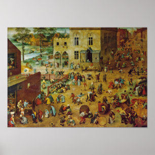 Póster Pieter Bruegel, o Velho - Jogos Infantis