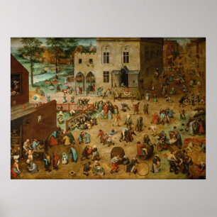 Póster Pieter Bruegel, o Velho - Jogos Infantis