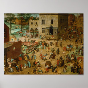 Poster Pieter Bruegel, o Velho - Jogos Infantis