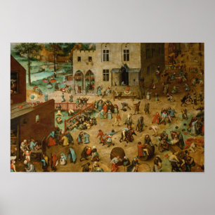 Póster Pieter Bruegel, o Velho - Jogos Infantis