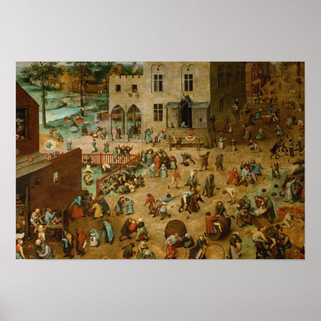 Poster Pieter Bruegel, o Velho - Jogos Infantis (Frente)