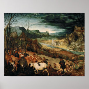 Poster Pieter Bruegel the Elder - The Return of the Herd