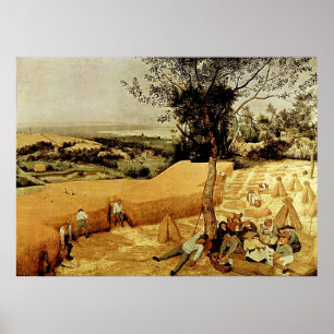 Póster Pieter Bruegel's The Harvesters (1565)